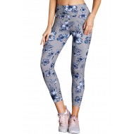High Waist Yoga Sport Leggings with Floral Print