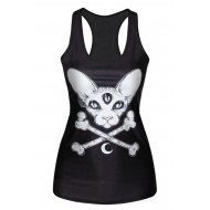 Animal Pirate Fashion Print Tank Top