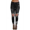 Black Destroyed Skinny Jeans